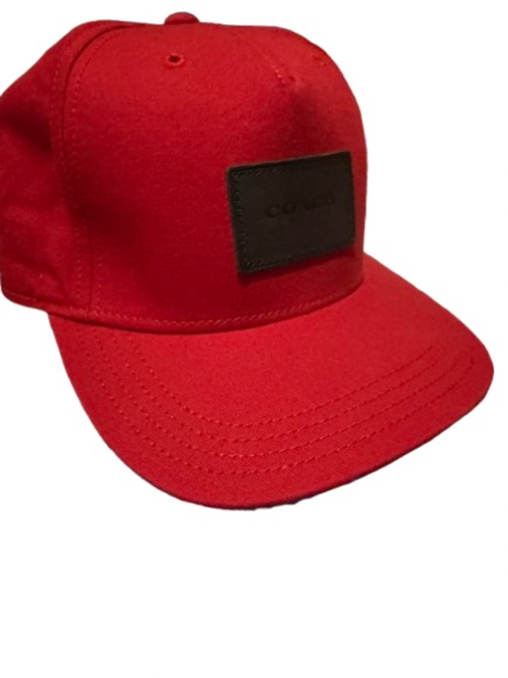 Coach F33774 Flat Brim Hat (Red/Black) - Like New - Picture 4 of 8